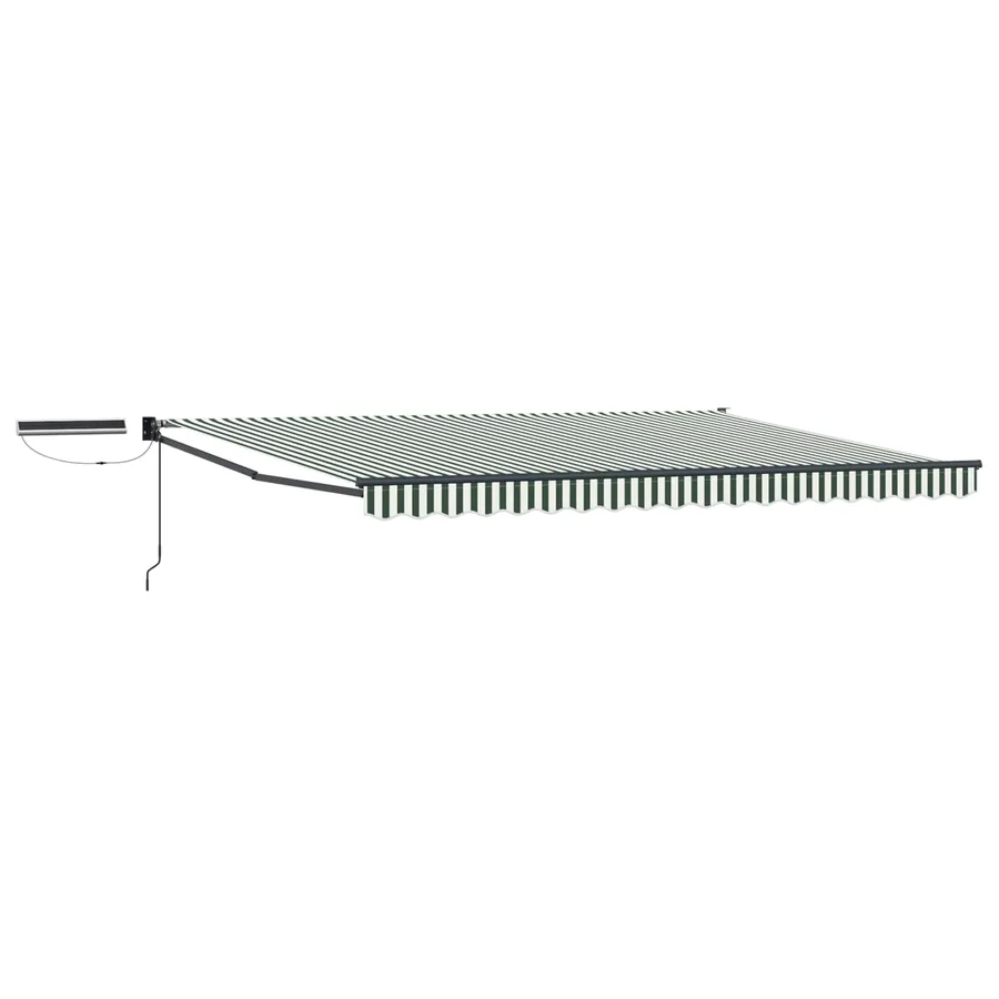 Auvent rétractable électrique Vert, Blanc, Anthracite 5 x 3 m - 2