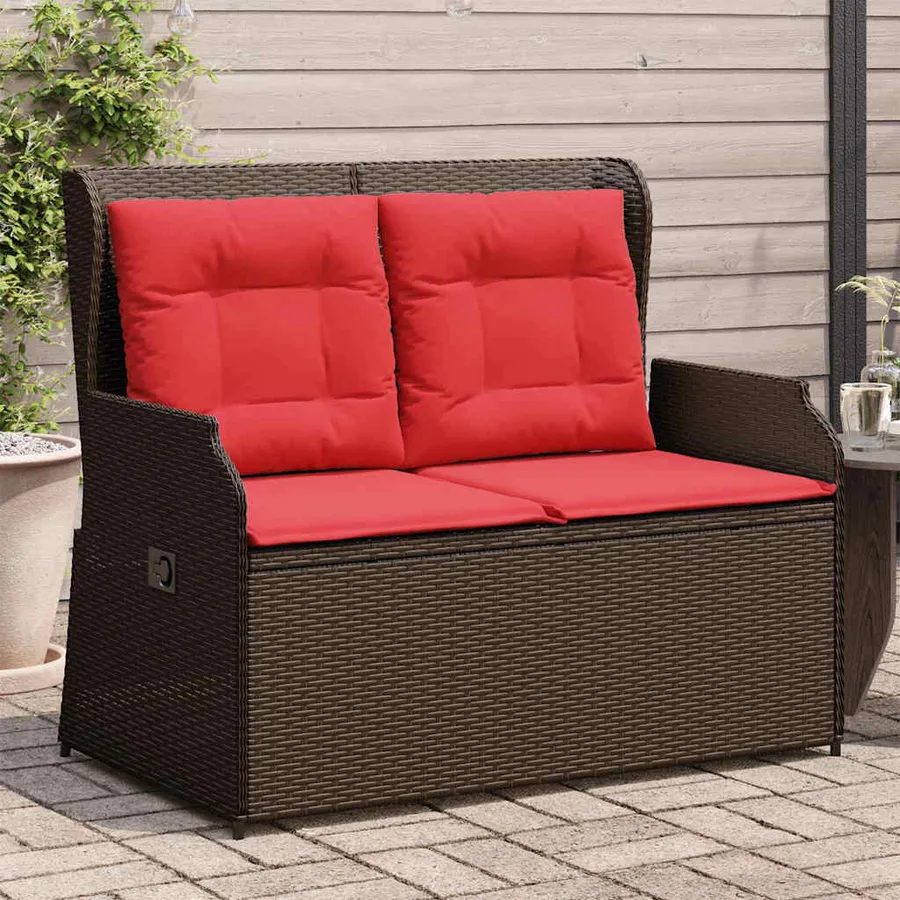 Banc de jardin Marron polyrotin - 3
