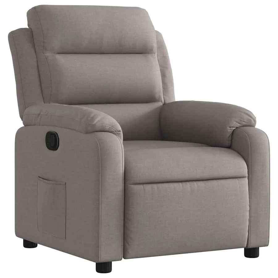 Fauteuil inclinable Taupe Tissu - 2