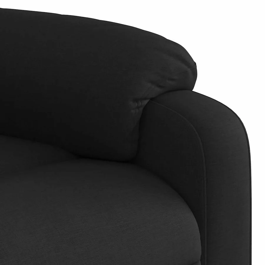 Fauteuil inclinable Noir Tissu - 8