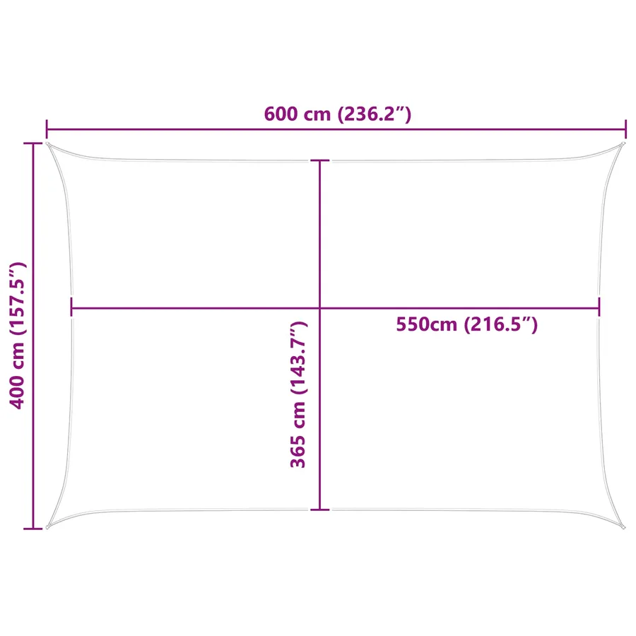 Voile d'ombre Oxford enduit de PU - 10