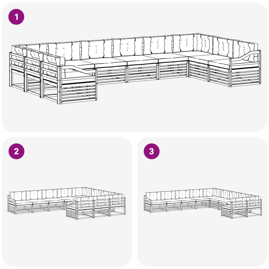 Ensembles de canapés 10 pc - 7