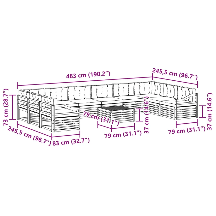 Ensembles de canapés 11 pc - 8