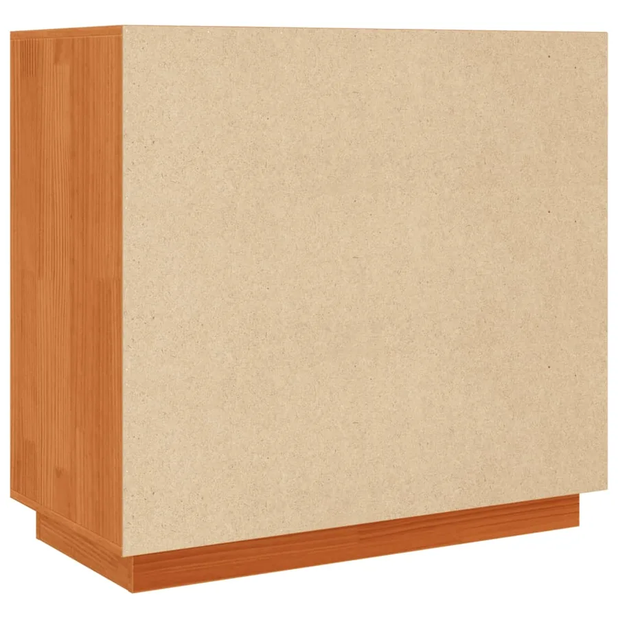 Buffet cire marron 80x40x75 cm bois massif de pin - 9