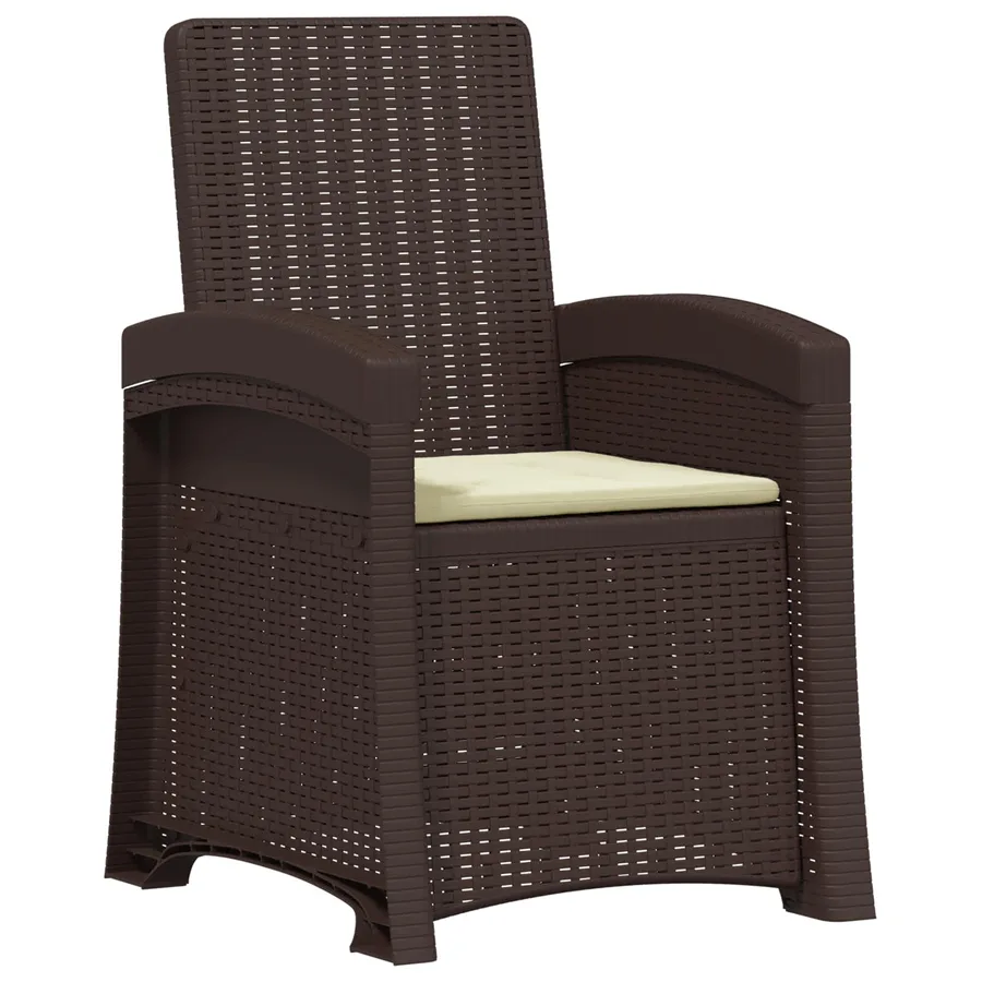 Chaise de jardin inclinable imitant le rotin PP - 112