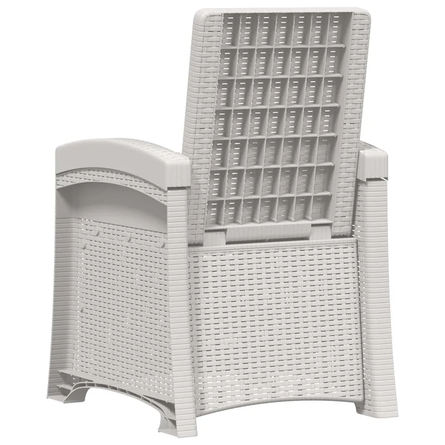 Chaise de jardin inclinable imitant le rotin PP - 148