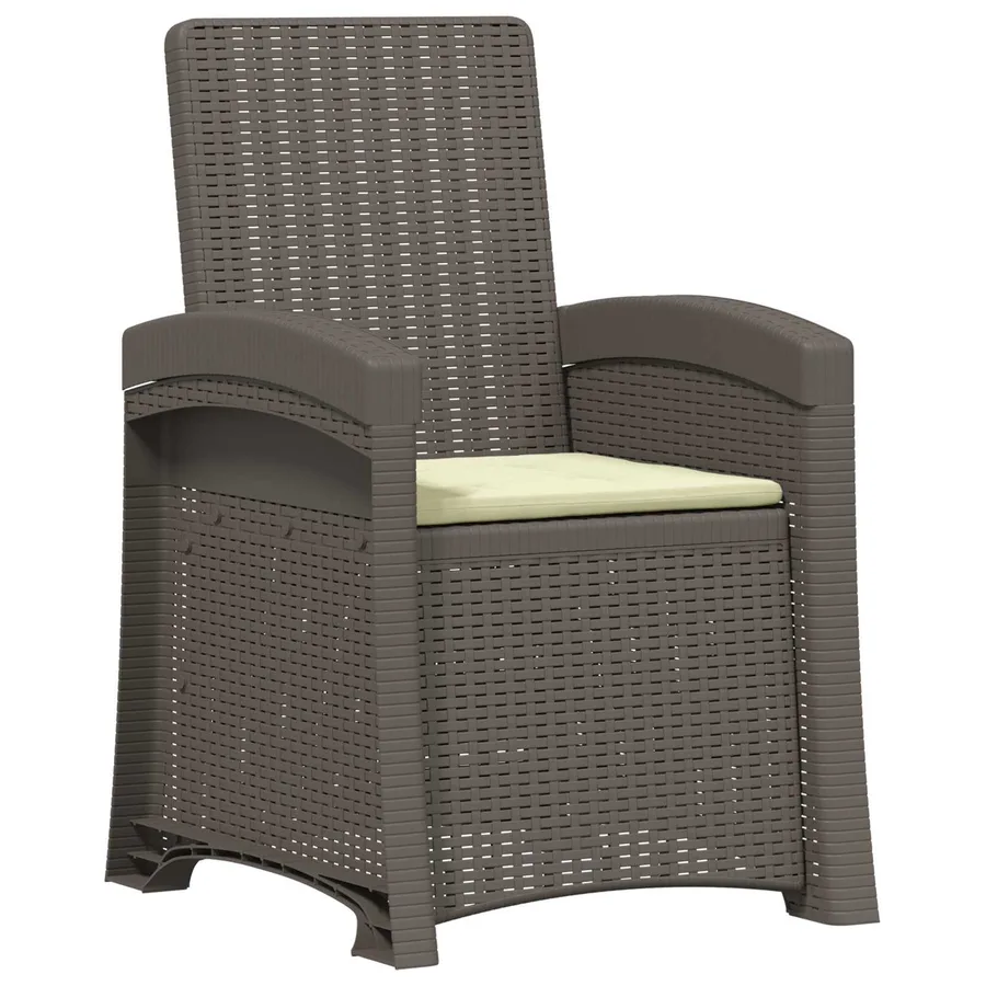 Chaise de jardin inclinable imitant le rotin PP - 90
