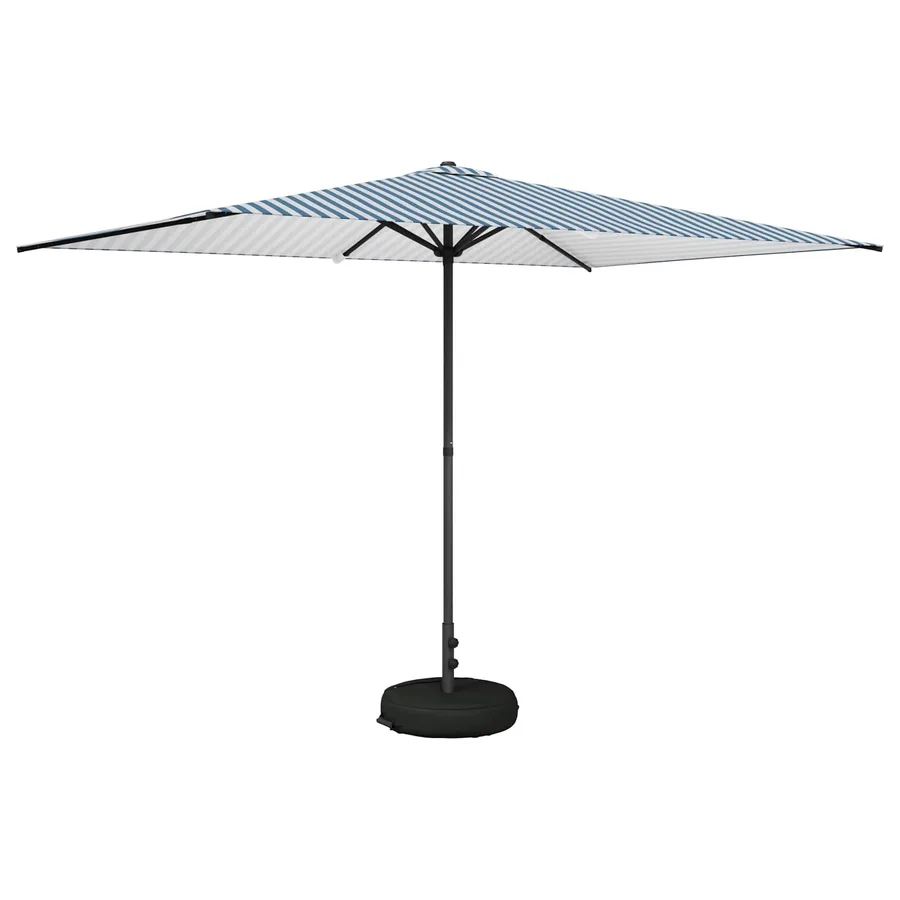 Parasol de jardin avec base 200 x 300 cm Polyester - 2