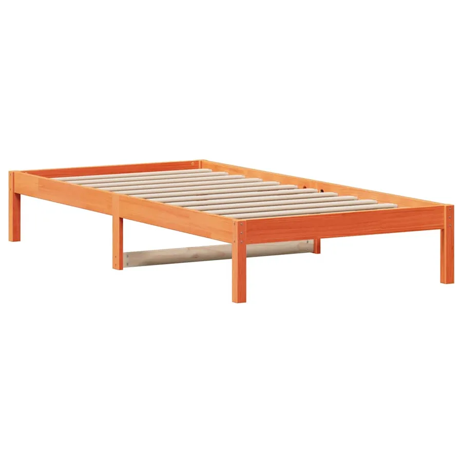 Lit de jour sans matelas cire marron 80x200 cm bois pin massif - 6