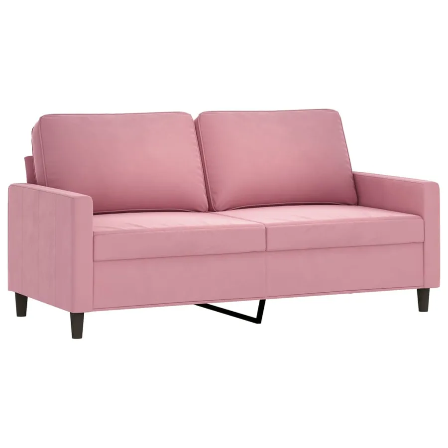 Ensemble de canapés 3 pcs avec coussins Rose Velours - 4