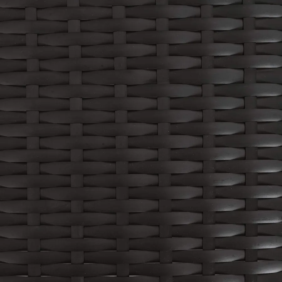 Table de Jardin Noir et naturel 100 x 55 x 37 cm - 9