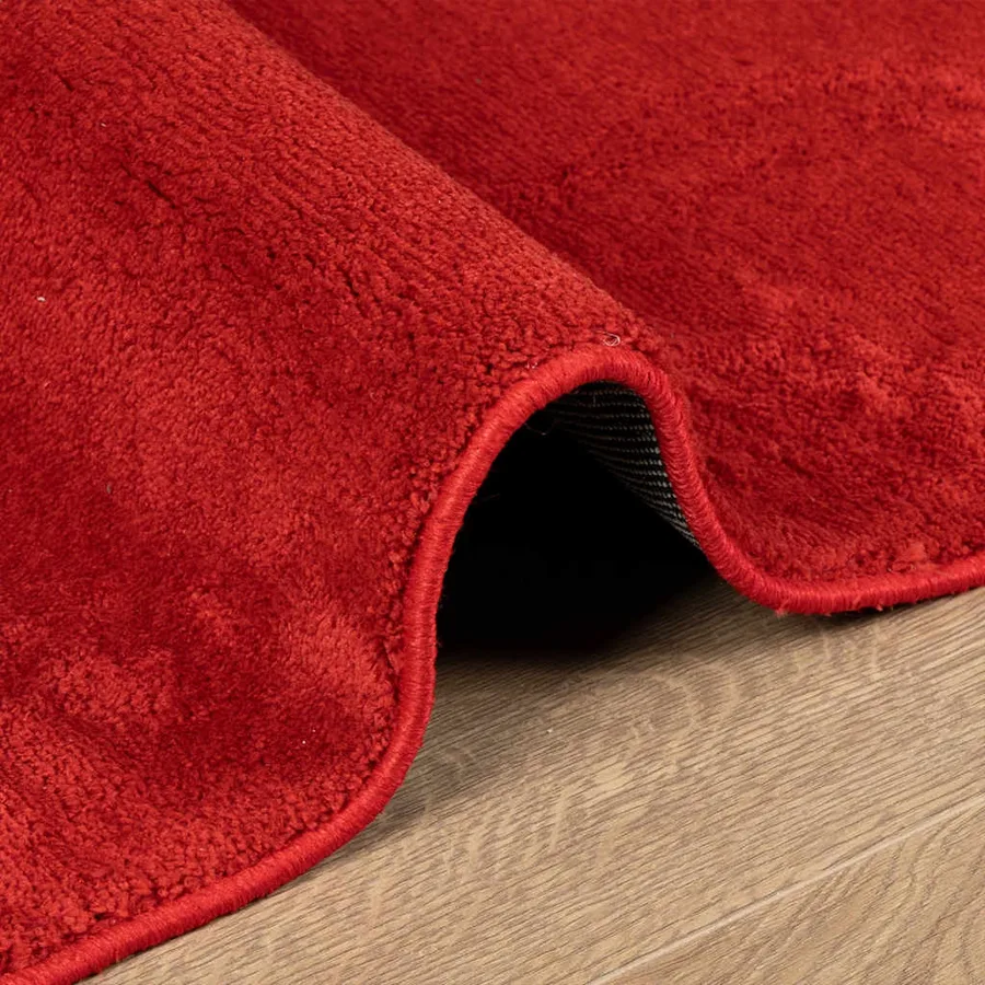 Tapis OVIEDO à poils courts rouge 160x230 cm - 6