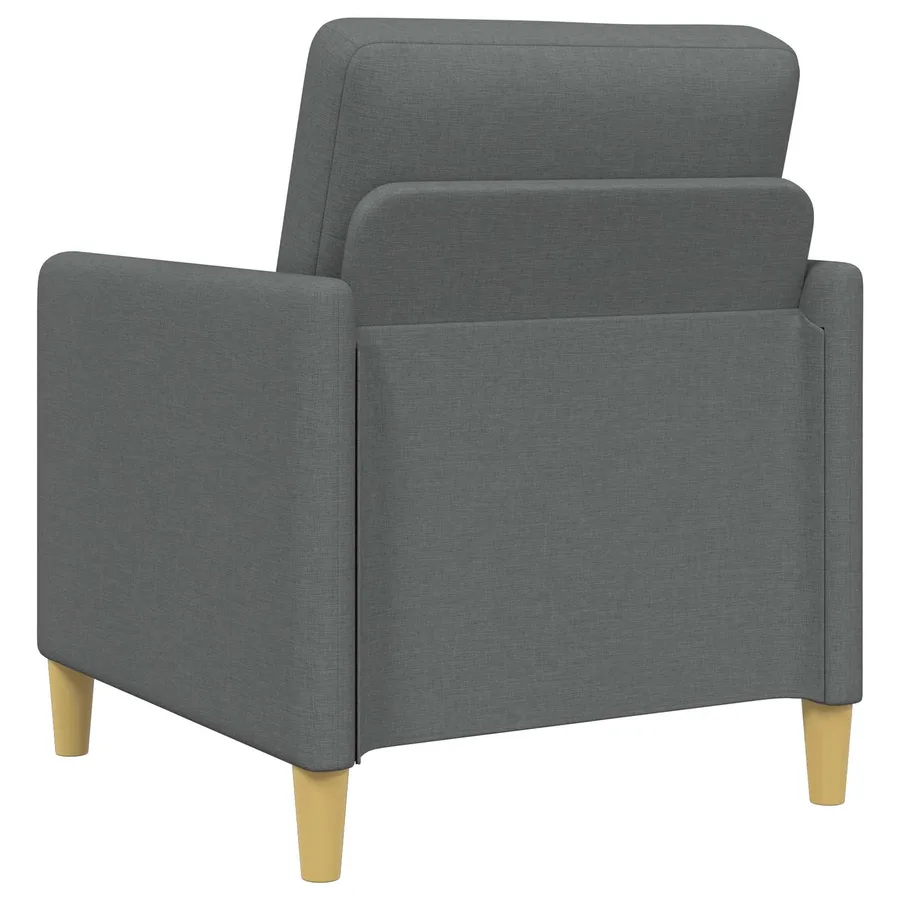 Canapé avec rangement 2 pcs Gris foncé Polyester - 5
