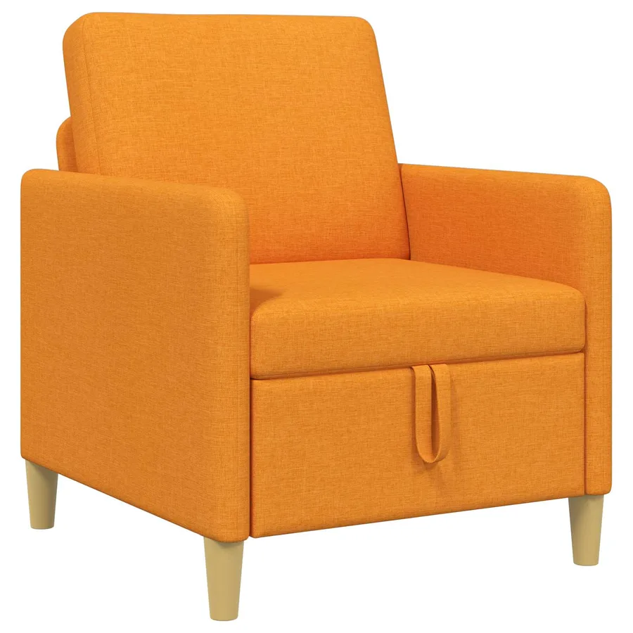 Sofa avec rangement Jaune foncé 72 x 78 x 87 cm Polyester - 2