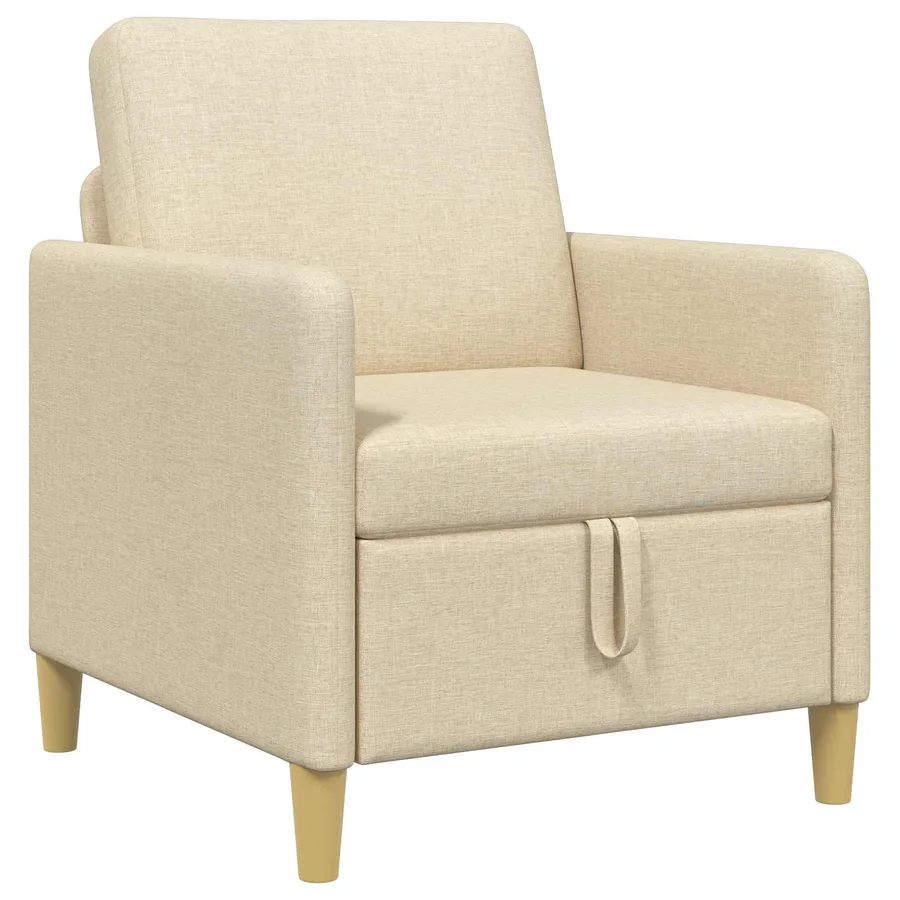 Sofa avec rangement Crème 72 x 78 x 87 cm Polyester - 2