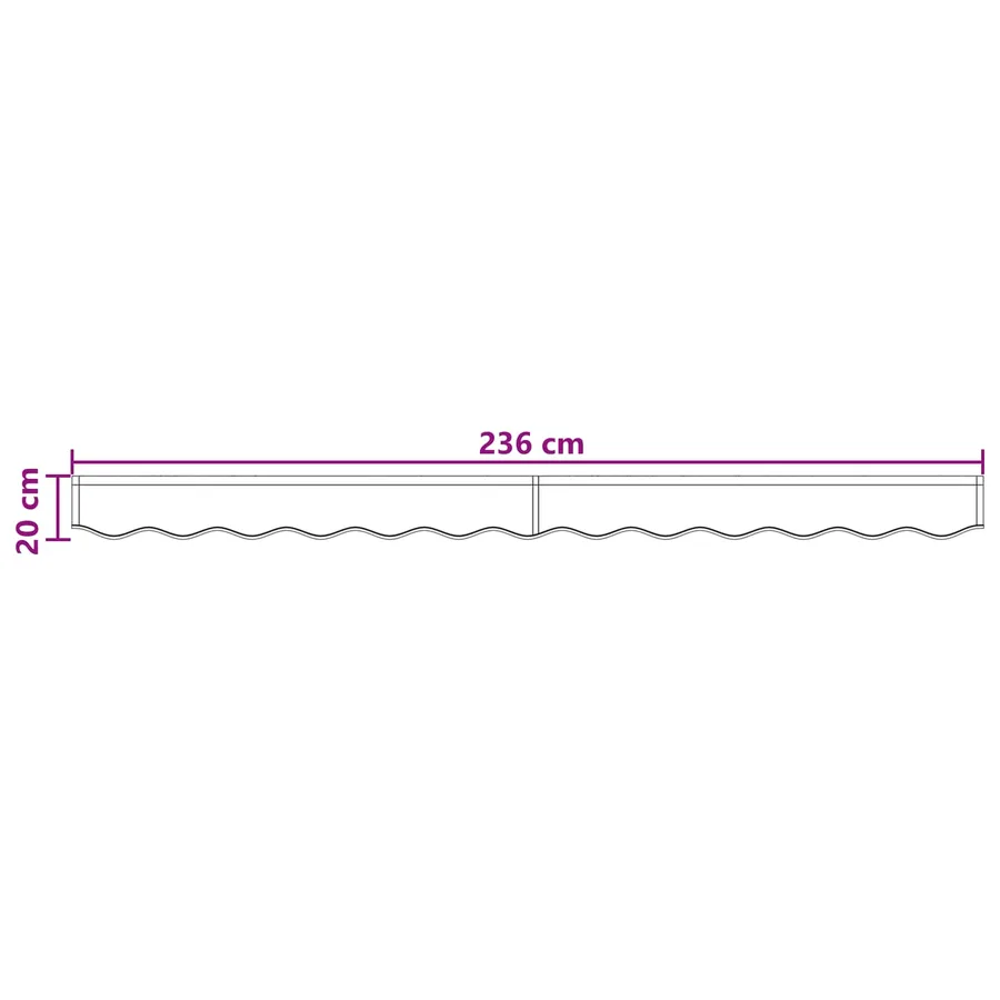 Remplacement de lambrequin Sable 2,5 m Polyester - 7