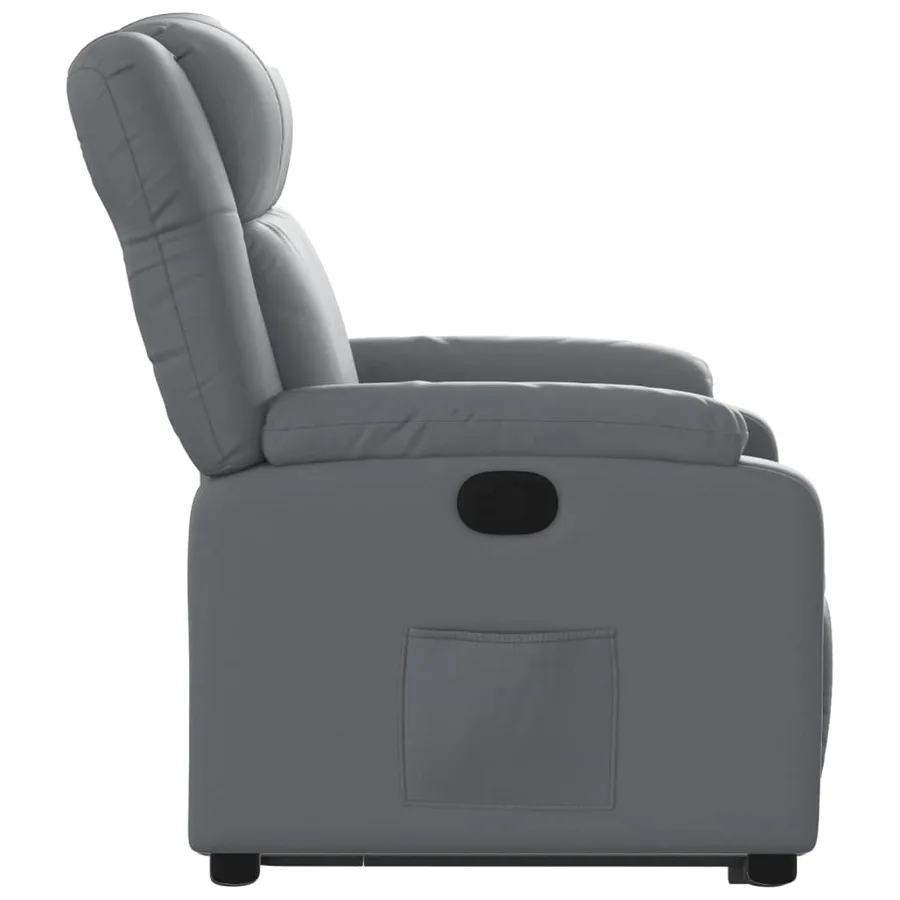 Fauteuil inclinable Gris Similicuir - 10