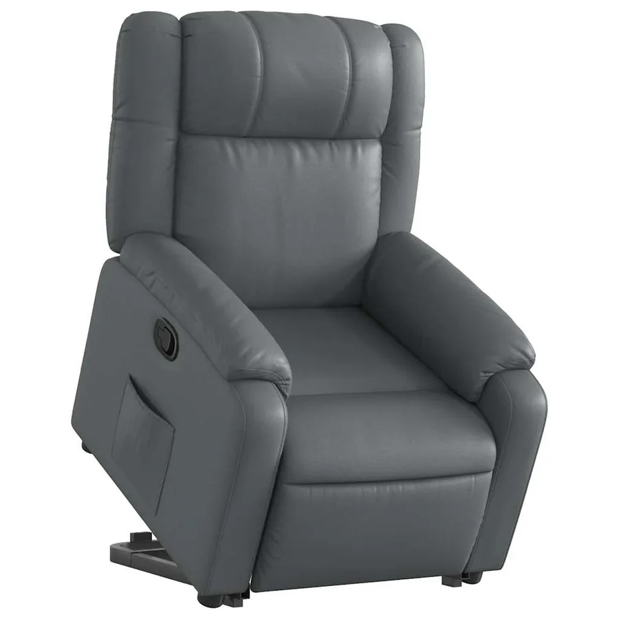 Fauteuil inclinable Gris Similicuir - 3