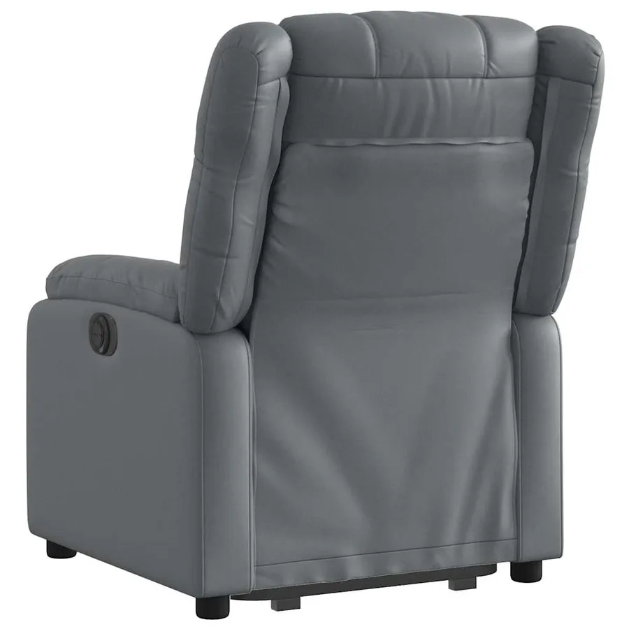 Fauteuil inclinable Gris Similicuir - 5