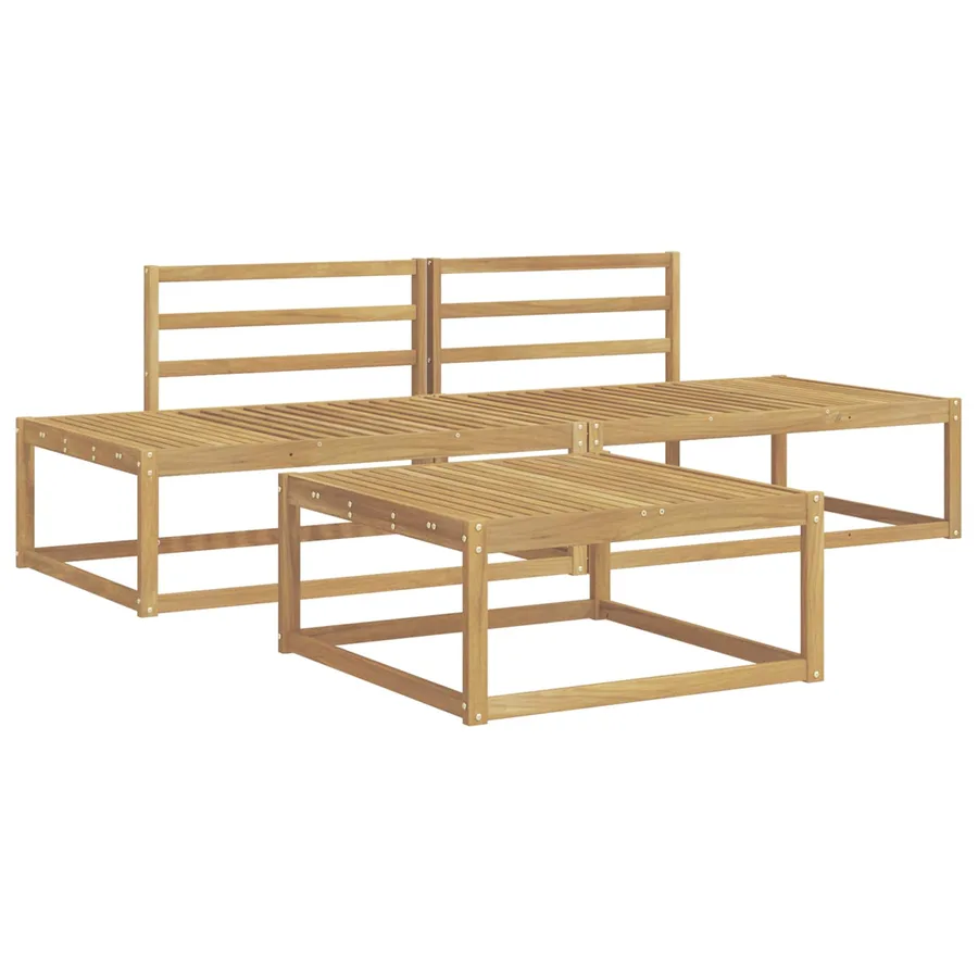 Ensemble de canapés d'extérieur Blanc 79 x 79 x 37 cm - 2