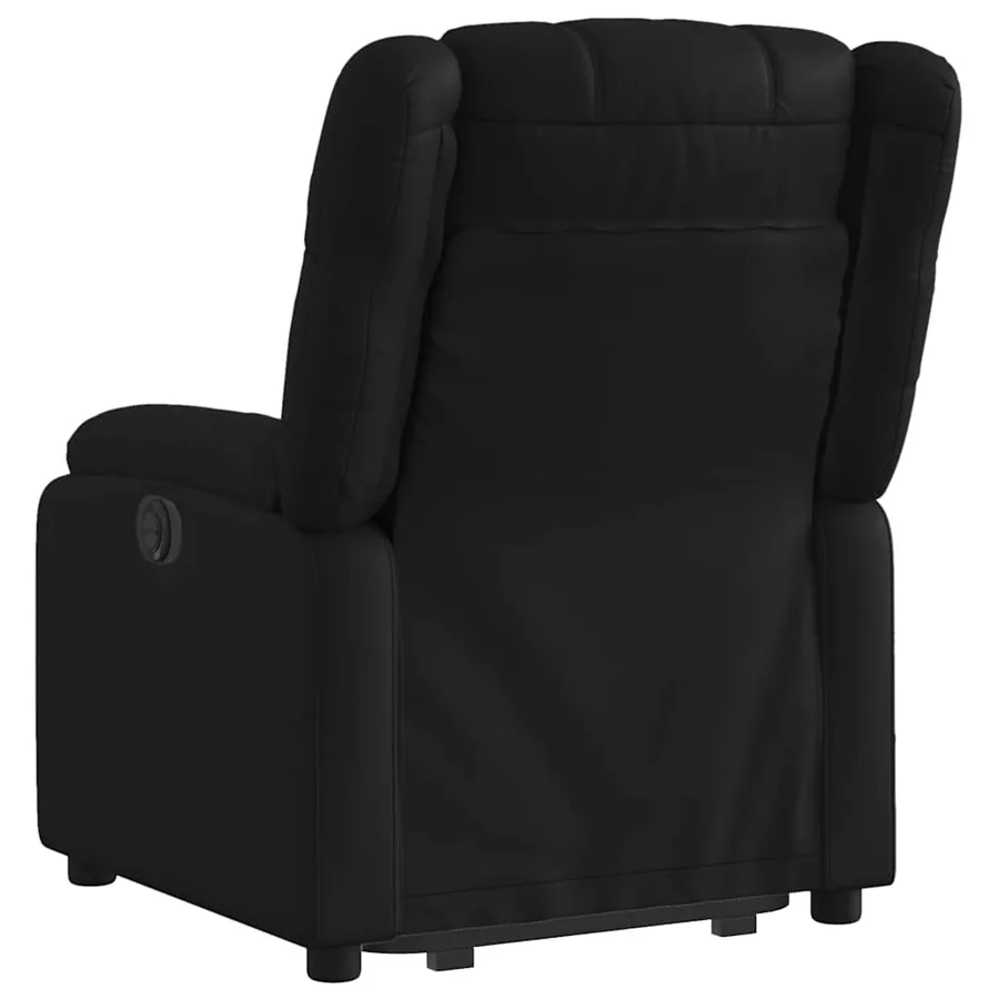 Fauteuil inclinable électrique noir similicuir - 5