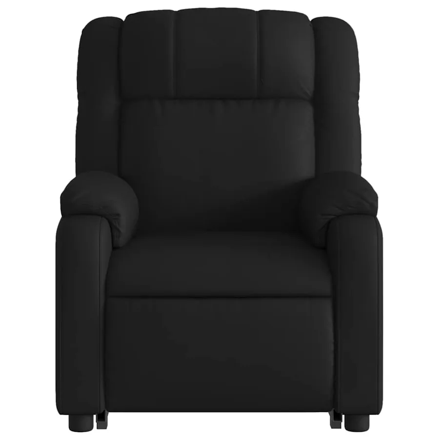 Fauteuil inclinable électrique noir similicuir - 9