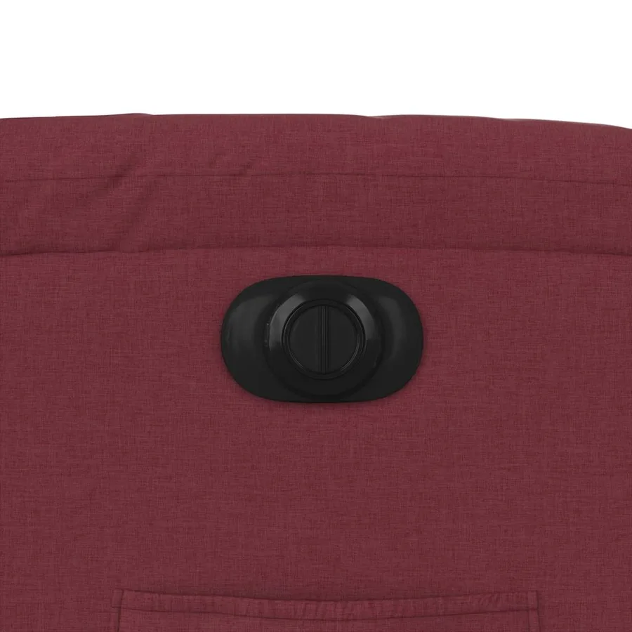 Fauteuil inclinable électrique rouge bordeaux tissu - 13