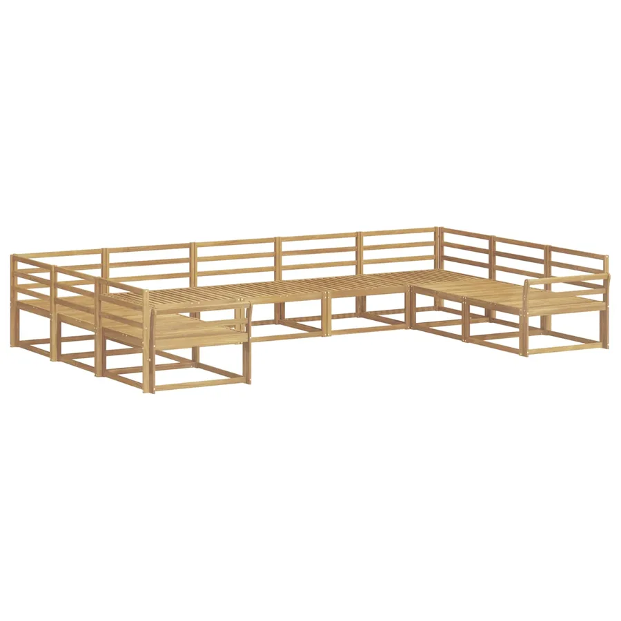 Ensemble de canapés d'extérieur 9 pcs Blanc 404 x 247,5 x 73 cm - 2