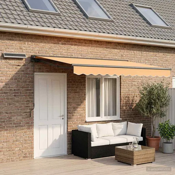 Auvent rétractable électrique Sable 4 × 3 m