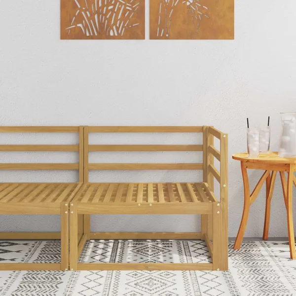 Canapé d'angle extérieur Blanc 83 x 83 x 73 cm