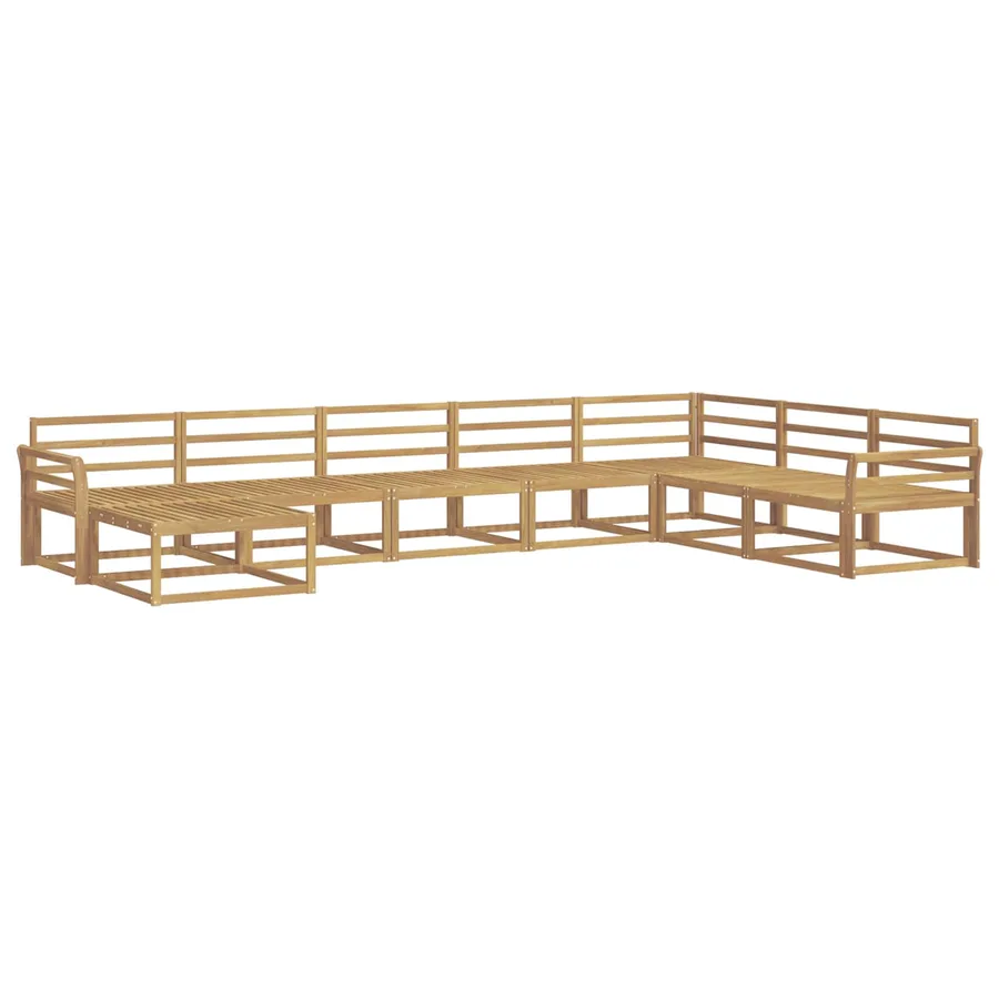 Ensemble de canapés d'extérieur 8 pcs Blanc - 2