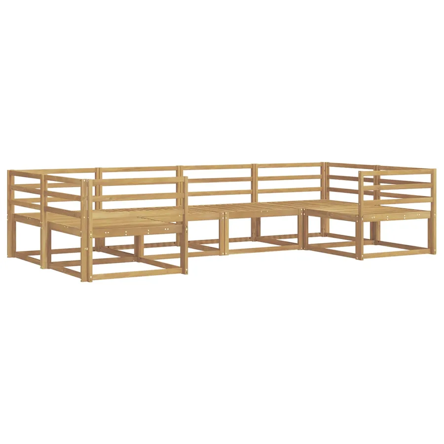 Ensemble de canapés d'extérieur 6 pcs Blanc - 2