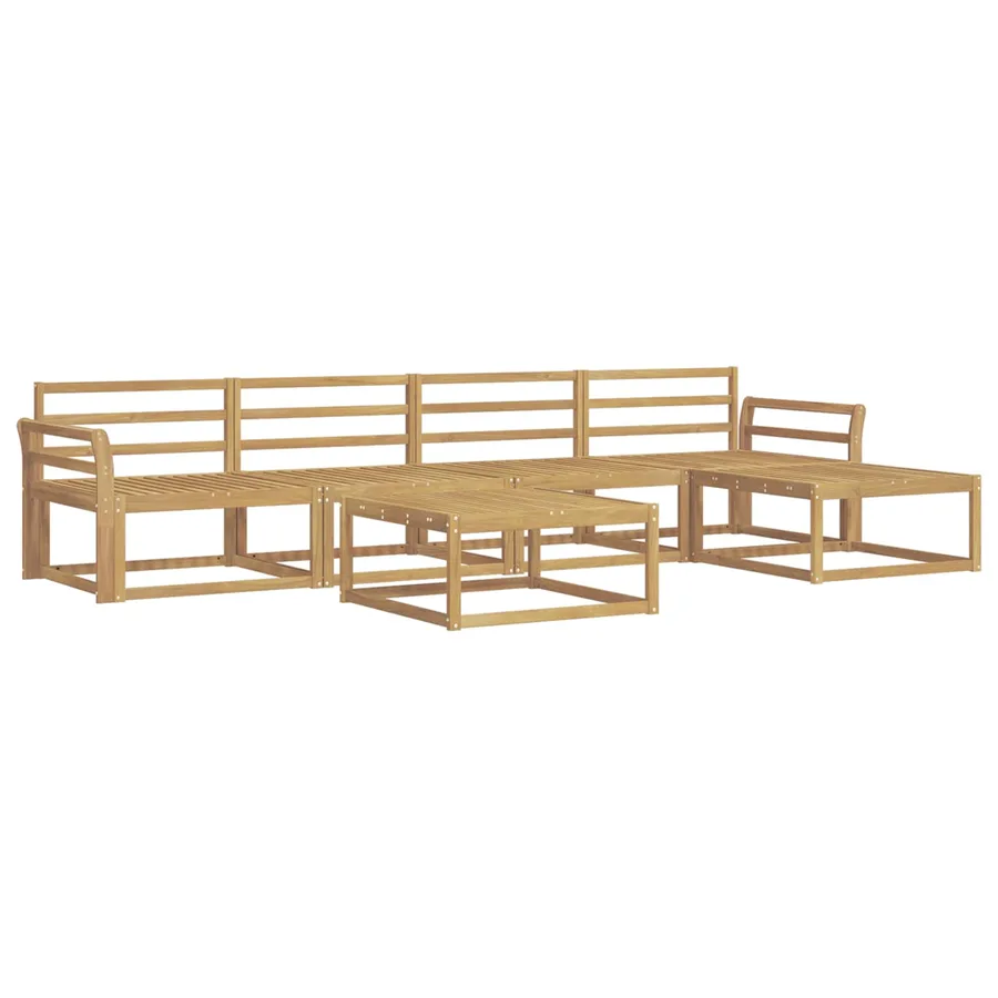 Ensemble de canapés d'extérieur 6 pcs Blanc 79 x 79 x 37 cm - 2