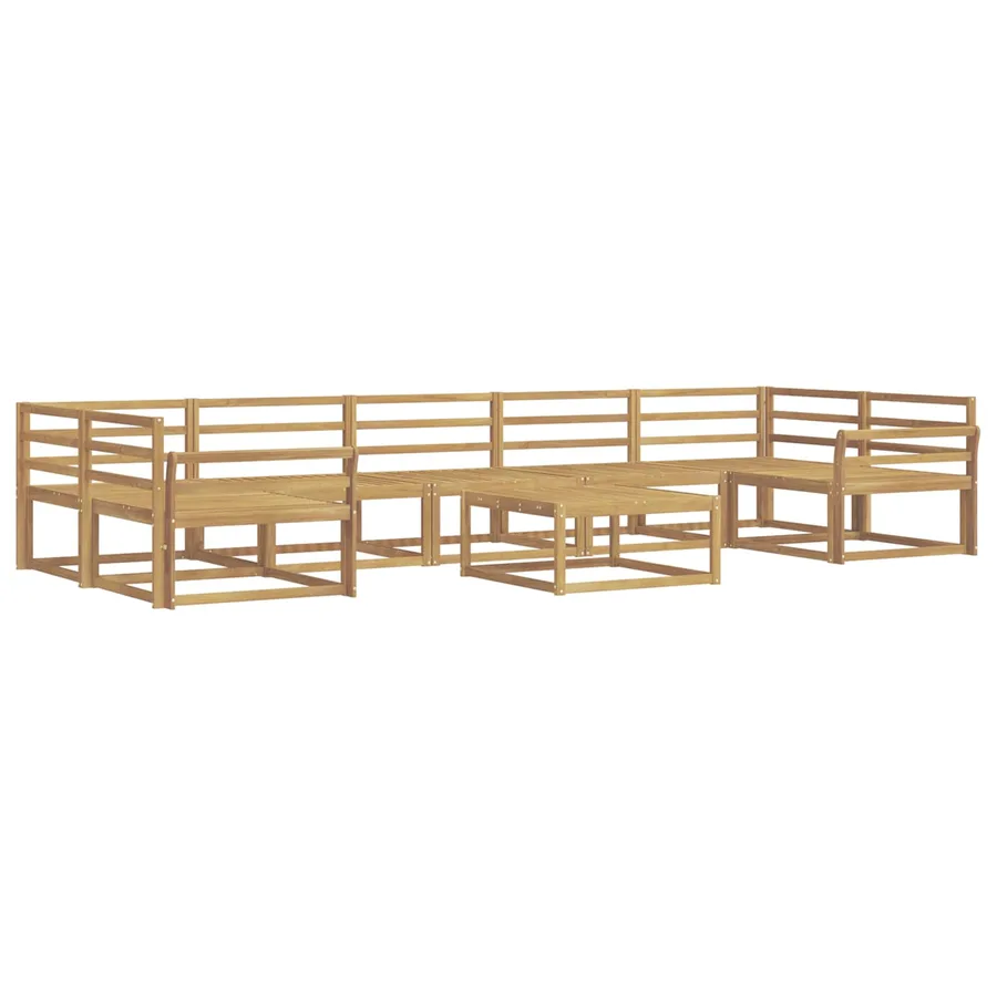 Ensemble de canapés d'extérieur 8 pcs Blanc - 2