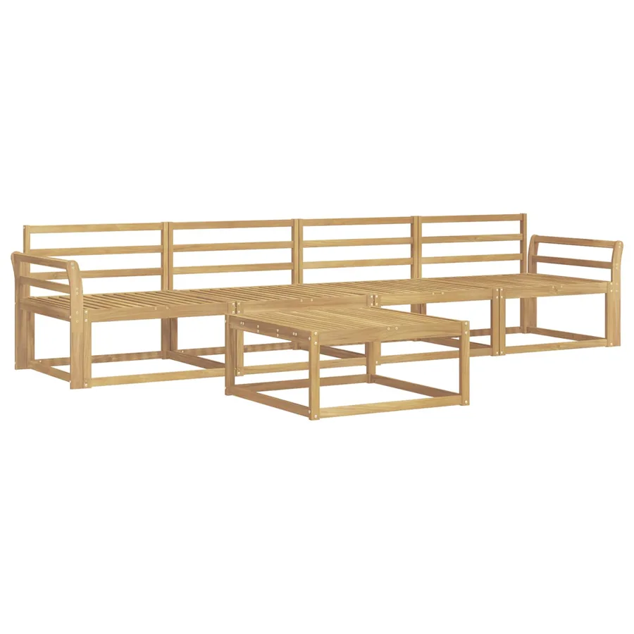 Ensemble de canapés d'extérieur 5 pcs Blanc 79 x 79 x 37 cm - 2