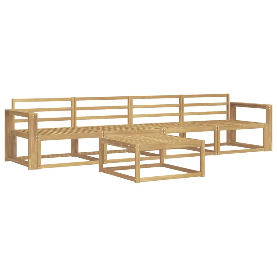 Ensemble de canapés d'extérieur 5 pcs Blanc 79 x 79 x 37 cm - 2
