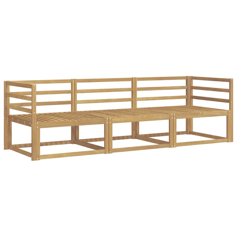 Ensemble de canapés d'extérieur 3 pcs Blanc 245,5 x 83 x 73 cm - 2