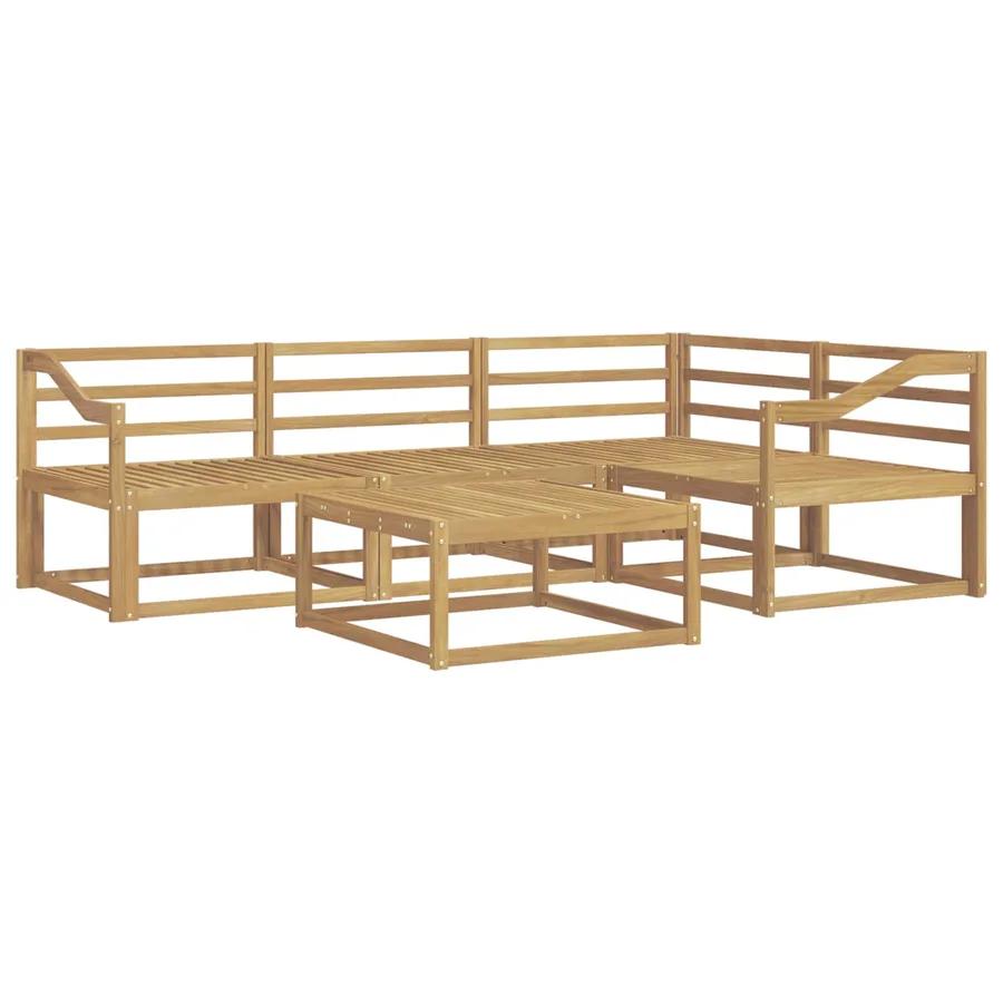 Ensemble de canapés d'extérieur 5 pcs Blanc 79 x 79 x 37 cm - 2