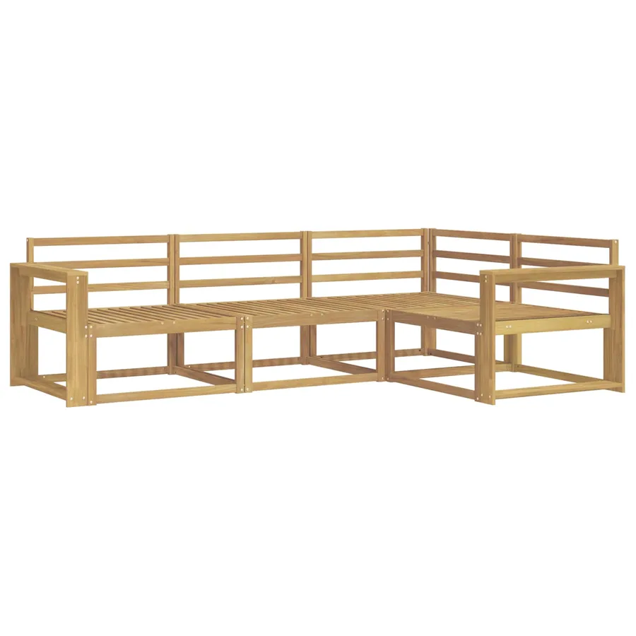 Ensemble de canapés d'extérieur 4 pcs Blanc - 2