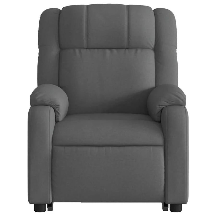 Fauteuil inclinable Gris foncé Tissu - 9