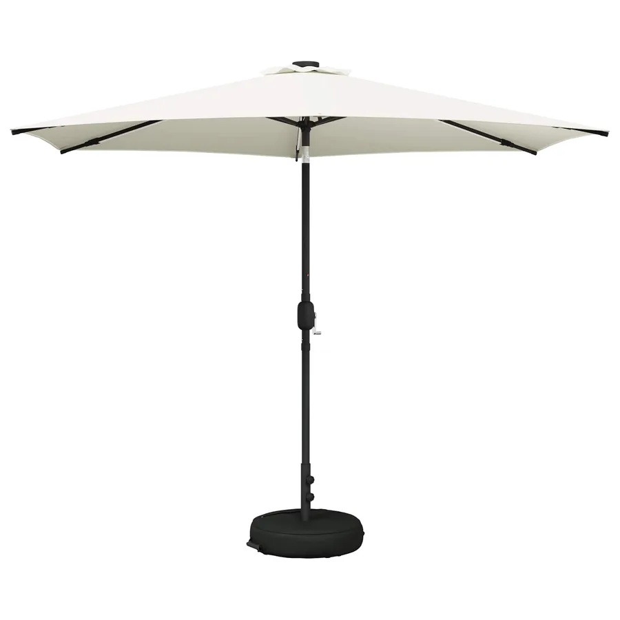 Parasol de jardin avec lumières LED et base 300 x 300 cm - 2