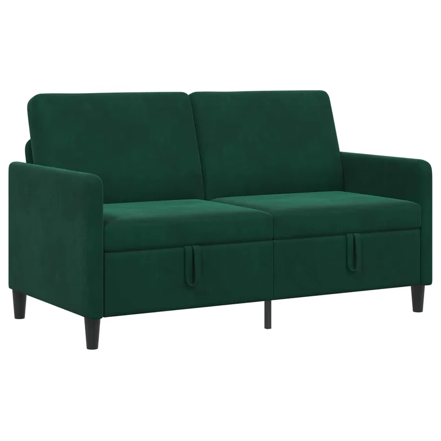 Sofa avec rangement Vert foncé 152 x 78 x 87 cm Polyester - 2