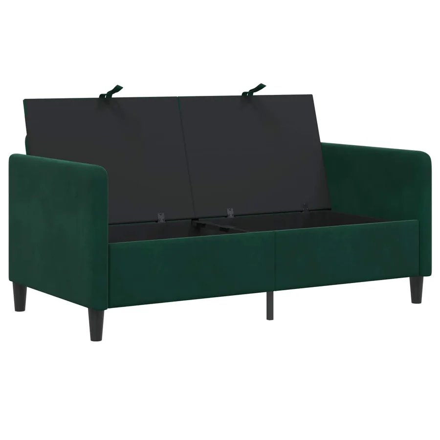 Sofa avec rangement Vert foncé 152 x 78 x 87 cm Polyester - 4
