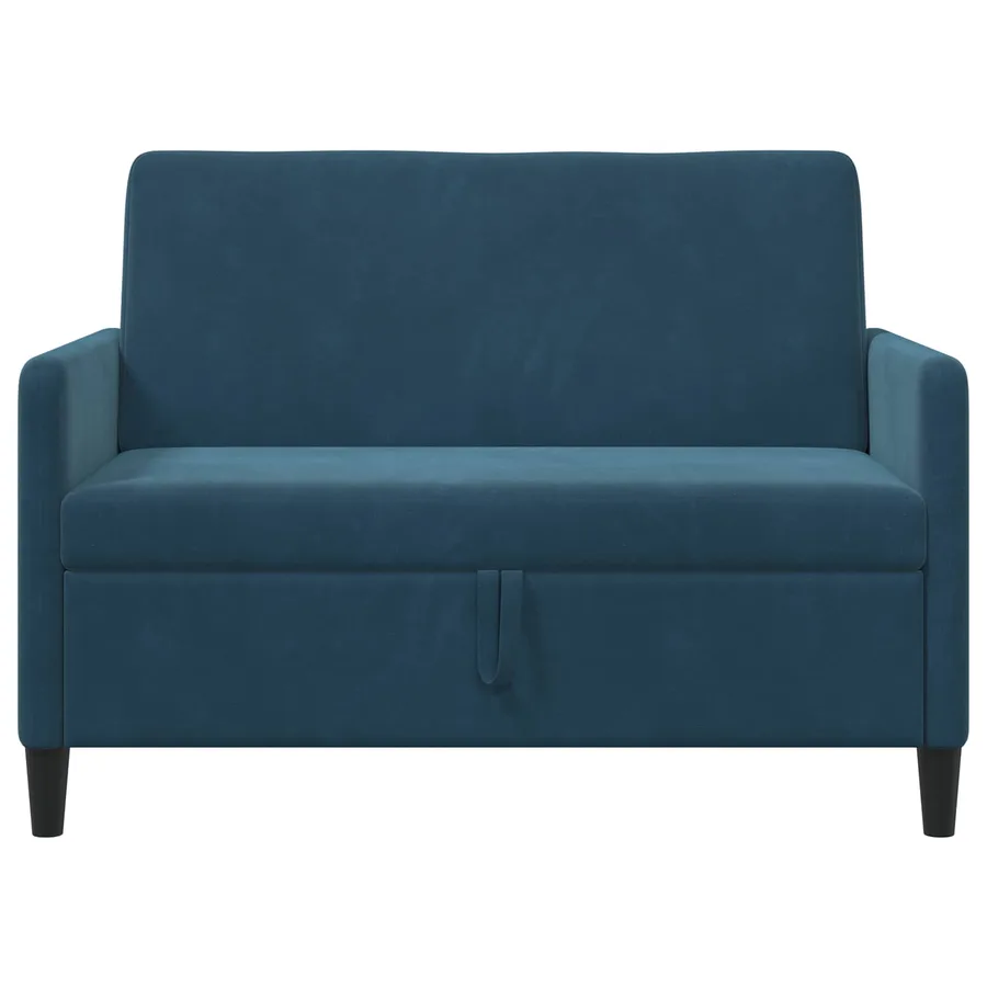 Sofa avec rangement Bleu 122 x 78 x 87 cm Polyester - 5