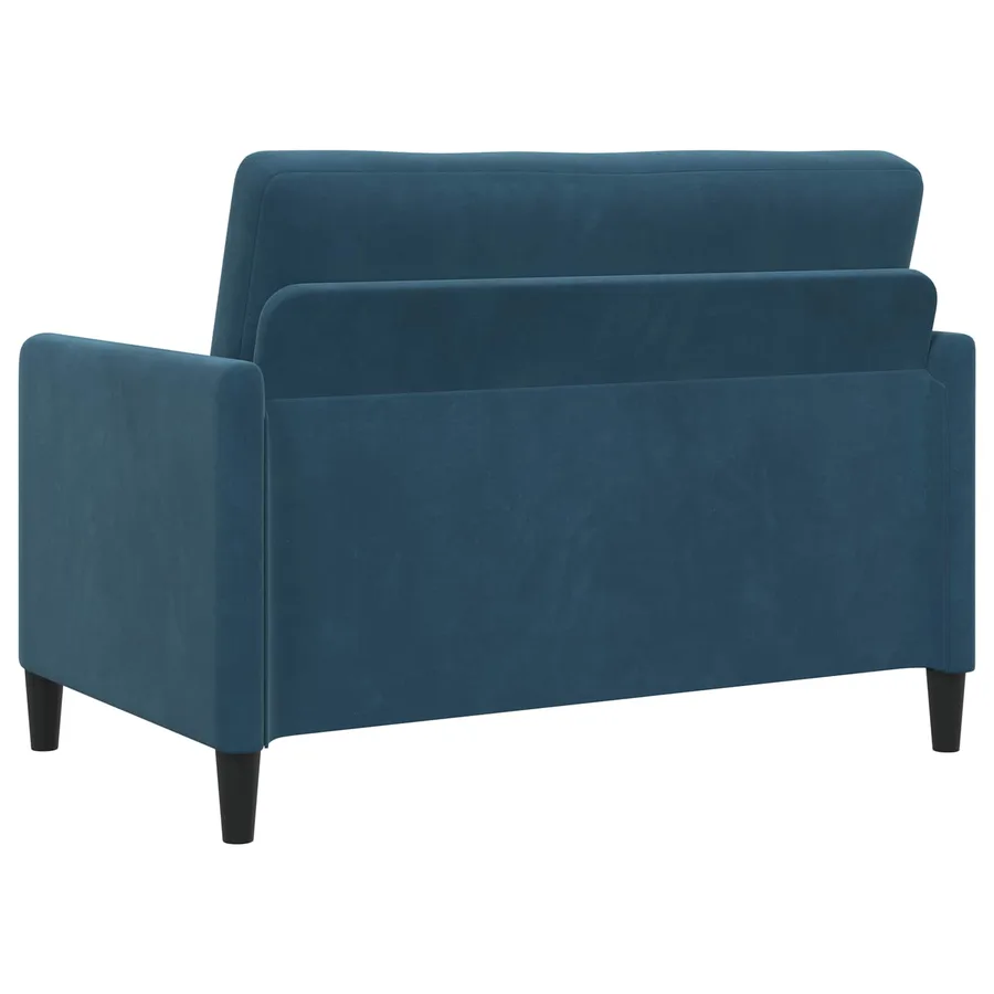 Sofa avec rangement Bleu 122 x 78 x 87 cm Polyester - 7