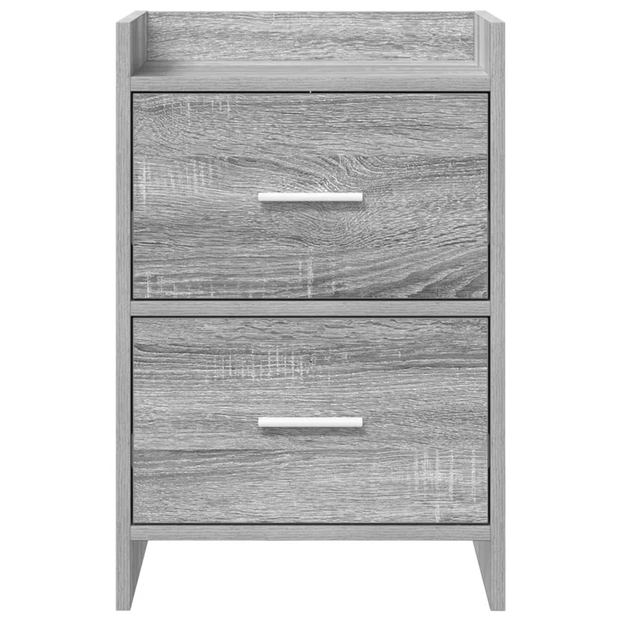Tables de chevet 2 pcs Sonoma gris 40 x 30 x 60 cm - 4