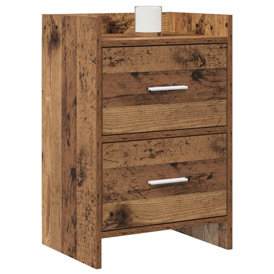 Tables de chevet 2 pcs Bois ancien 40 x 30 x 60 cm - 2