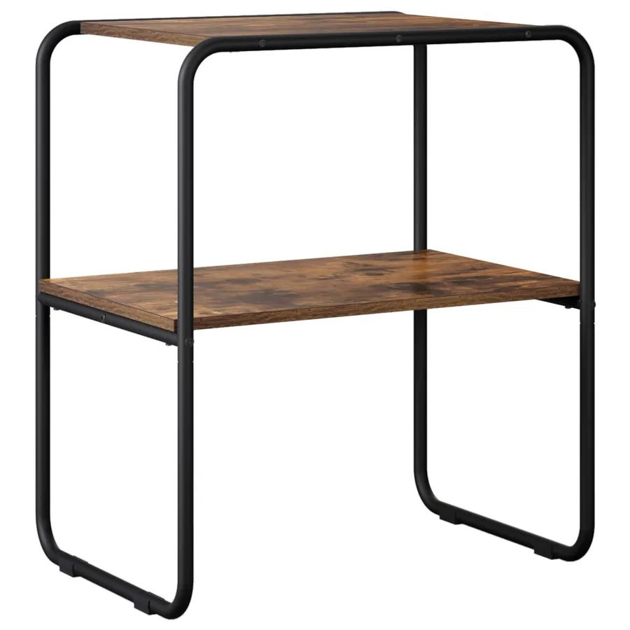 Table console Chêne fumé 60 x 42,5 x 70 cm Bois d'ingénierie - 2