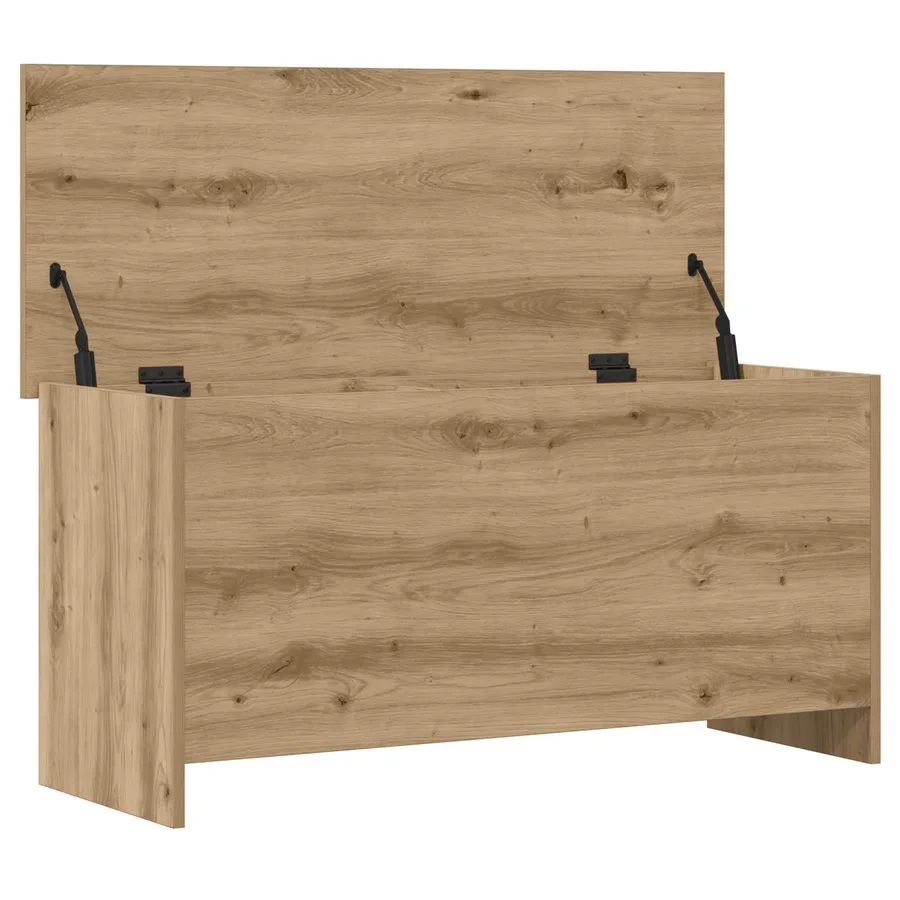 Coffre de rangement Chêne artisanal 100 x 40 x 50 cm - 5