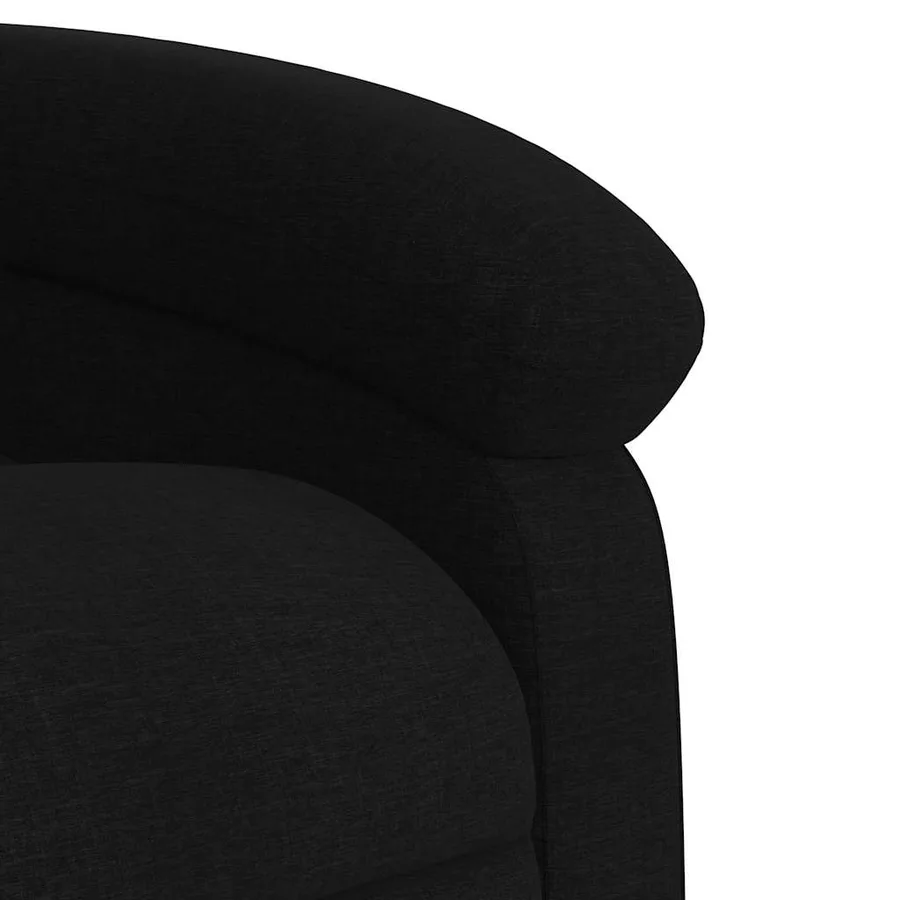 Fauteuil inclinable électrique noir tissu - 12